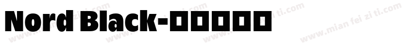 Nord Black字体转换